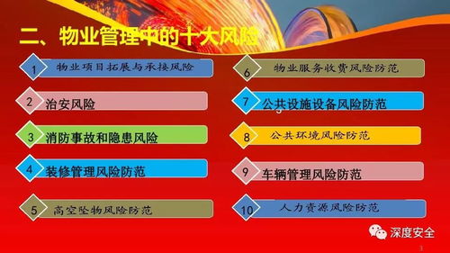 物业管理风险分析与防范 构建安全高效的运营体系